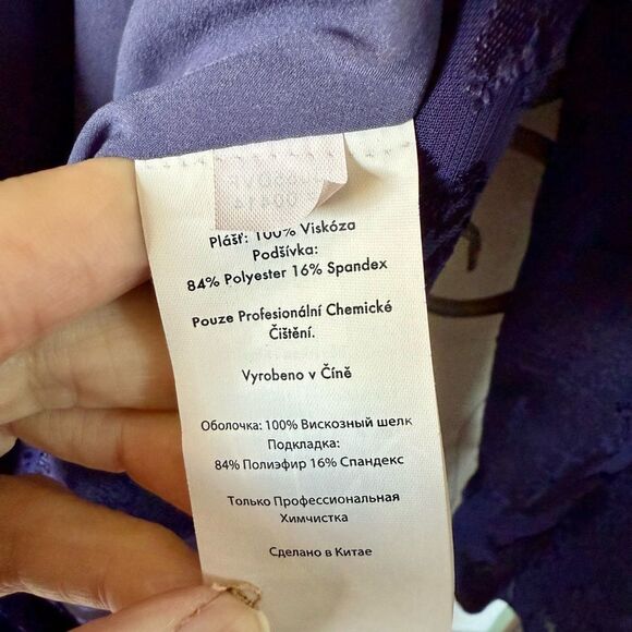 Diane von Furstenberg Purple Jacquard Wrap Dress M – Iconic DVF - Picture 7 of 10